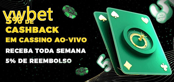 Promoções do cassino ao Vivo vwbet